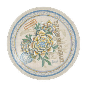 G Creation Office gelbe Blume Schneidebrett