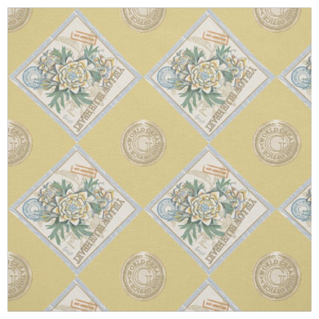 G Creation Office gelbe Blume Stoff (Muster)