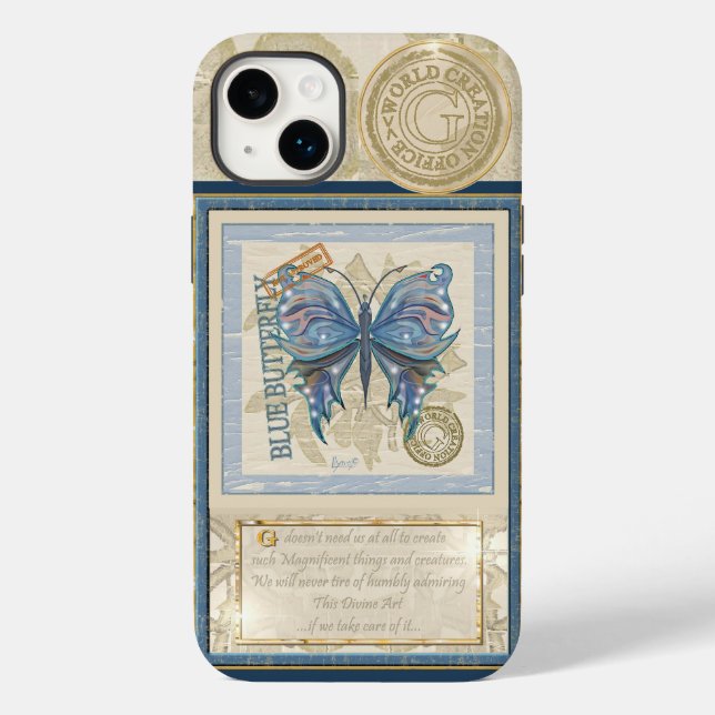 G Creation Office Schmetterling Case-Mate iPhone 14 Plus Hülle (Rückseite)