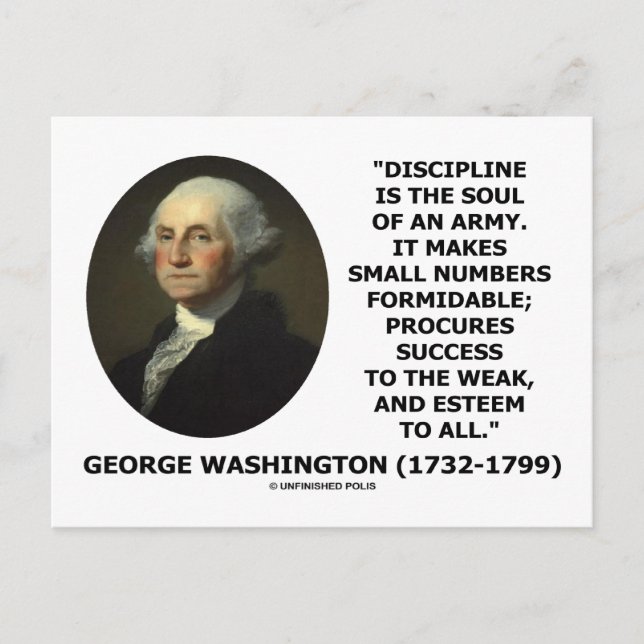 G. Die Disziplin in Washington ist das Soul einer  Postkarte (Vorderseite)