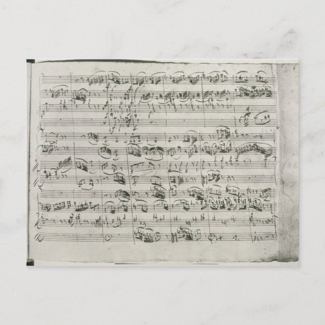 G-Dur für Geige, Cembalo und Violoncello Postkarte (Vorderseite)