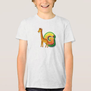 G für Giraffe Tri-Blend Shirt