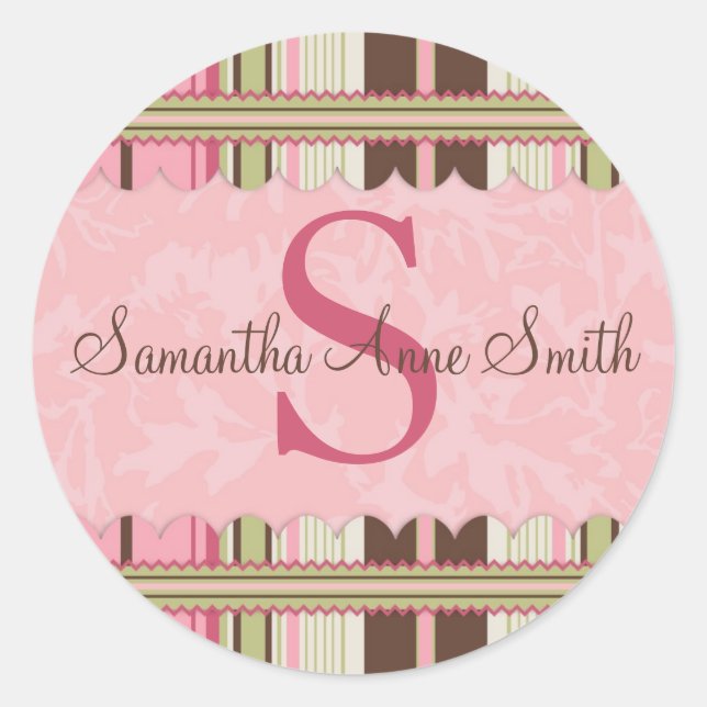 G Girl Sticker Monogram (Vorderseite)