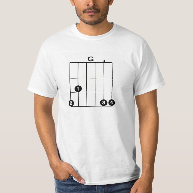 G-GITARREN-AKKORD Wert-T - Shirt (Vorderseite)