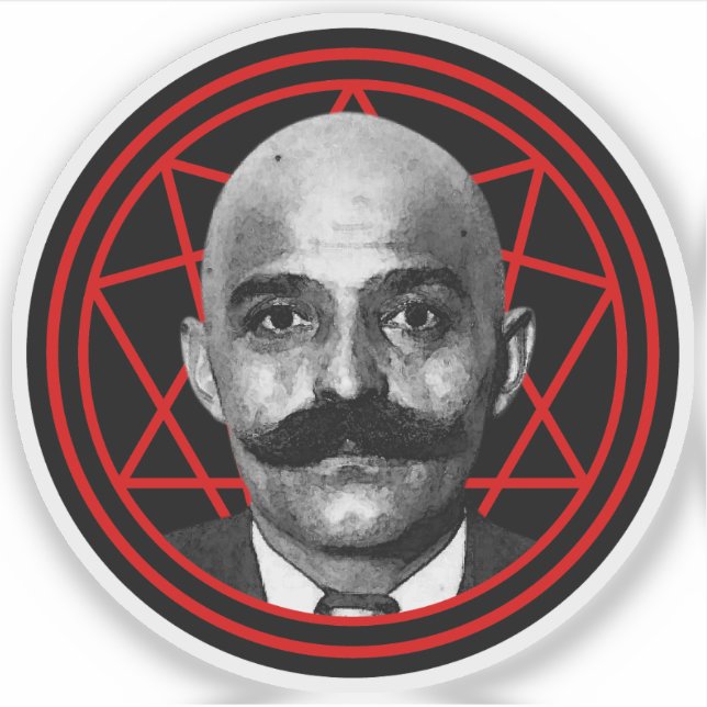 G.I. Gurdjieff The Magus (rot) Aufkleber (Vorderseite)