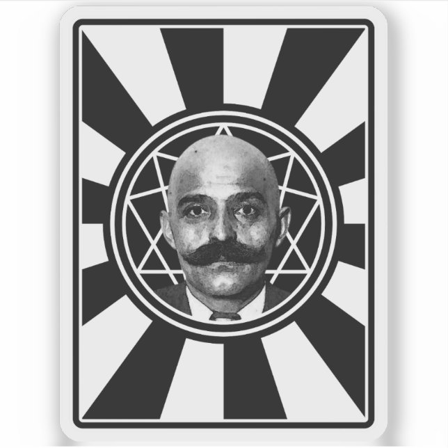 G.I. Gurdjieff The Magus - v2 (weiß) Aufkleber (Vorderseite)
