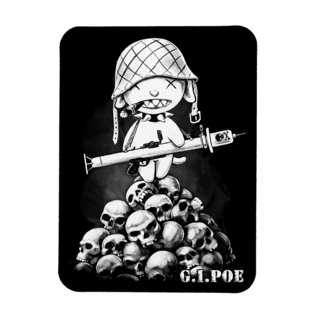 G.I. Poe - A Real Zombie Hero - Magnet (Vertikal)