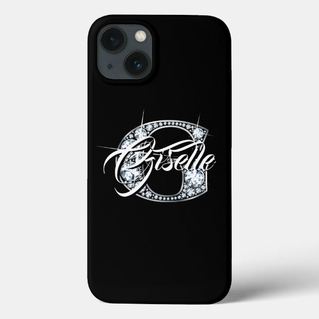 G Imitate Diamantblende Monogramm Case-Mate iPhone Hülle (Rückseite)