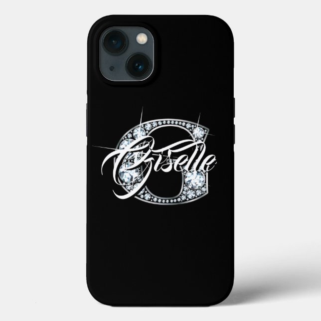 G Imitate Diamantblende Monogramm Case-Mate iPhone Hülle (Rückseite)