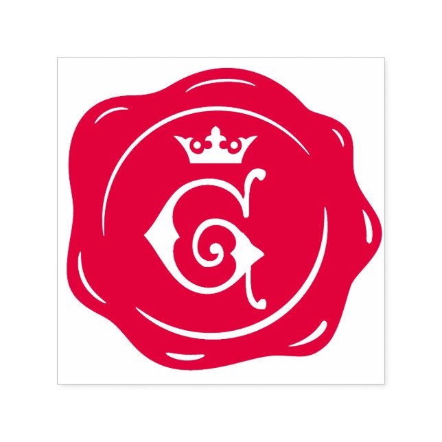 G - Initialbuchstabe des antiken Wachs Siegel Goth Permastempel (Design)