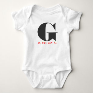 G ist für Gen AI Baby Strampler