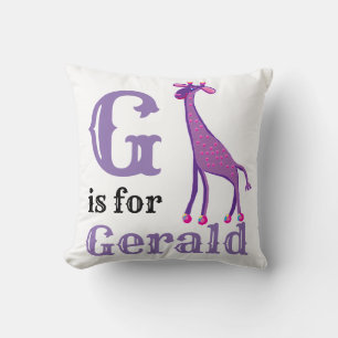 G ist für Gerald Babyjunge  Kissen
