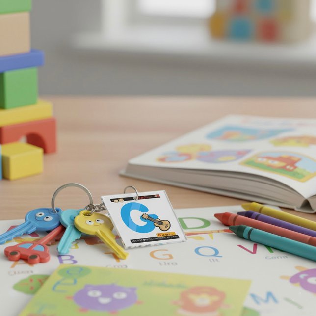 G ist für Gitarre Schlüsselanhänger (Von Creator hochgeladen)