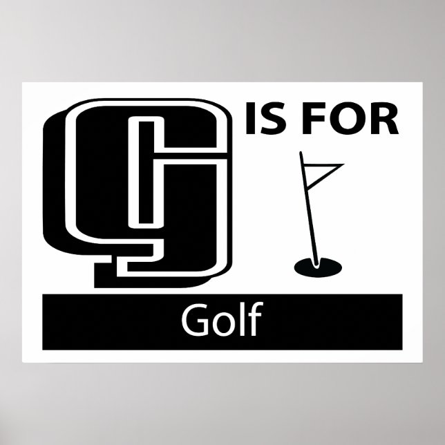 G ist für Golf Poster (Vorne)