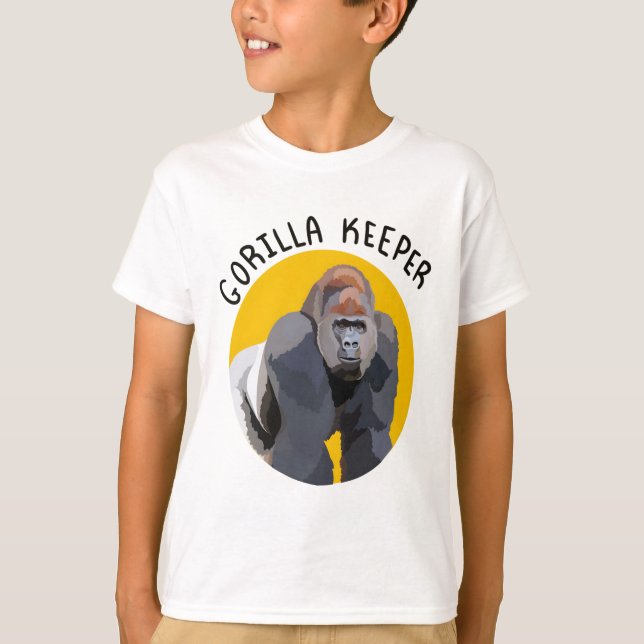 G ist für Gorilla Keeper T-Shirt (Vorderseite)