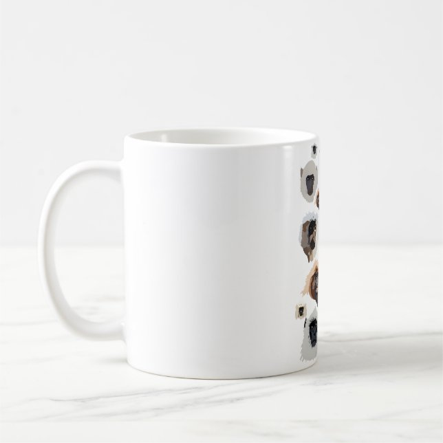 G ist für Gray Langur Kaffeetasse (Links)