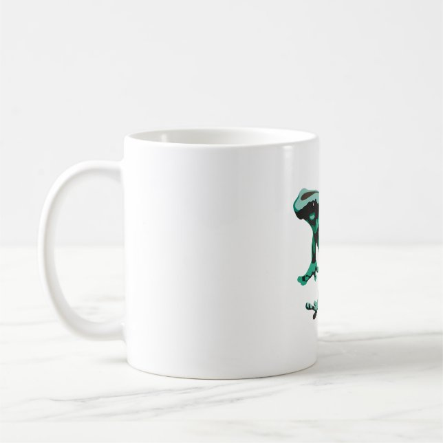 G ist für "Green and Black Poison Dart Frog" Kaffeetasse (Links)