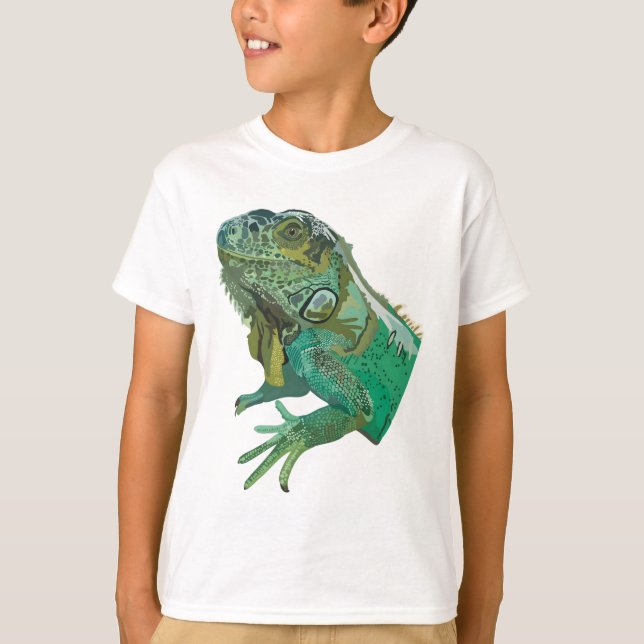 G ist für Green Iguana T-Shirt (Vorderseite)