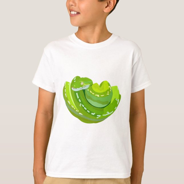 G ist für Green Tree Python T-Shirt (Vorderseite)