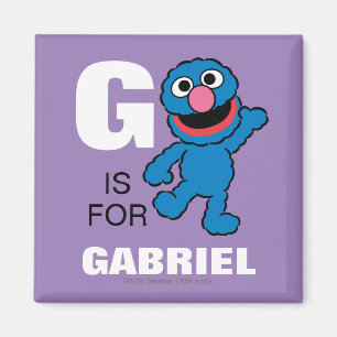 G ist für Grover   Fügen Sie Ihren Namen hinzu Magnet