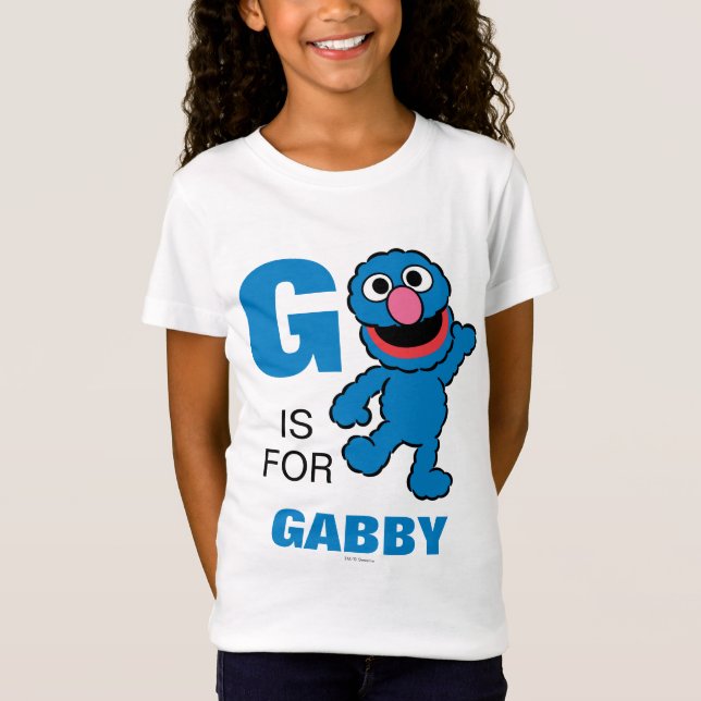 G ist für Grover | Name hinzufügen T-Shirt (Vorderseite)