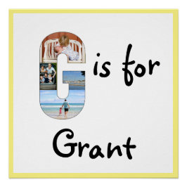 G ist für Name Poster