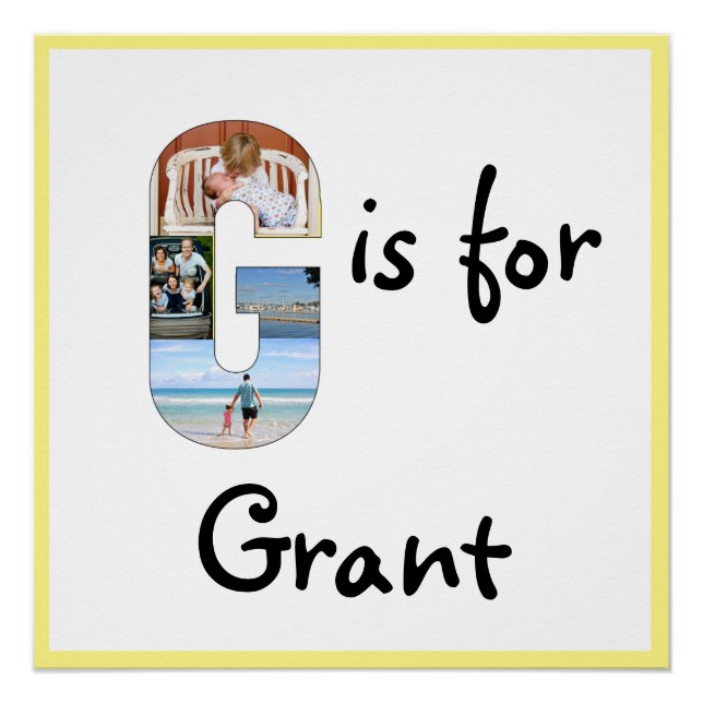 G ist für Name Poster (Vorderseite)