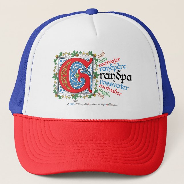 G ist für Opa Trucker Hat Truckerkappe (Vorderseite)