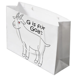 G ist für Ziegengeschenktasche Große Geschenktüte