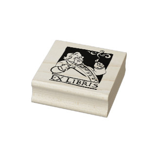 G.K.Chesterton Buchzeichen Briefmarke Gummistempel