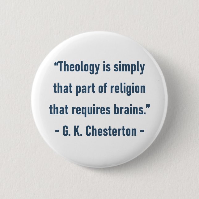 G. K. Chesterton Button (Vorderseite)
