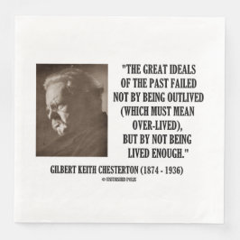 G.K. Chesterton große Ideale der Vergangenheit nic Serviette