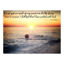 G. K. Chesterton zitiert Sonnenuntergang- Poster
