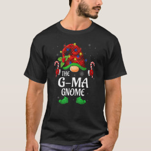 G Ma Gnome Buffalo Red Kariert Matching Family Chr T-Shirt