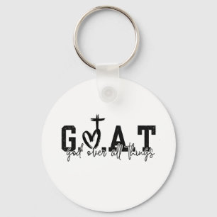G.O.A.T. Gott über alles Christliche Jesus Schlüsselanhänger