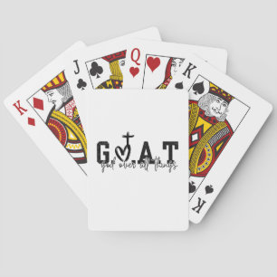 G.O.A.T. Gott über alles Christliche Jesus Spielkarten