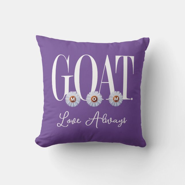 "G.O.A.T.-MAMA" mit DAIES Art Kissen (Vorderseite)