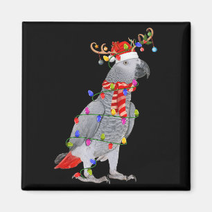 G Parrot Bird Christmas Lights Rentier Weihnachtsm Magnet
