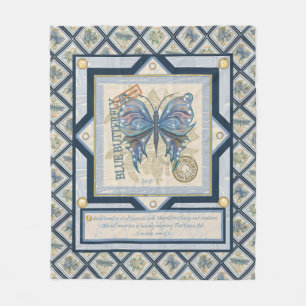 G Schmetterling Fleecedecke