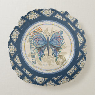 G Schmetterling Rundes Kissen