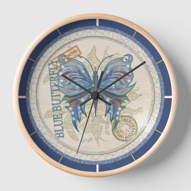 G Schmetterling Uhr (Vorderseite)
