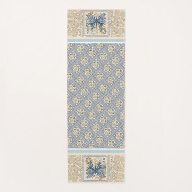 G Schmetterling Yogamatte (Vorderseite)