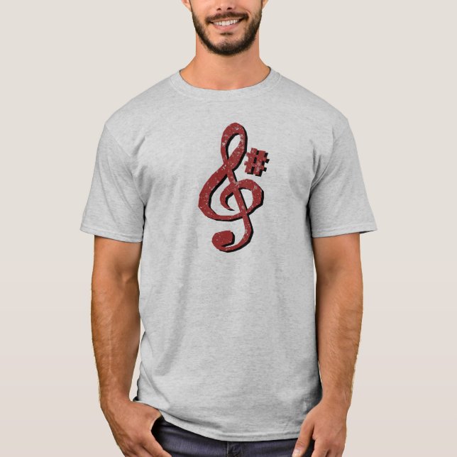 G Sharp Music Note Tee (Vorderseite)