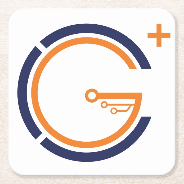 G+STEAM-Untersetzer Rechteckiger Pappuntersetzer (Vorderseite)