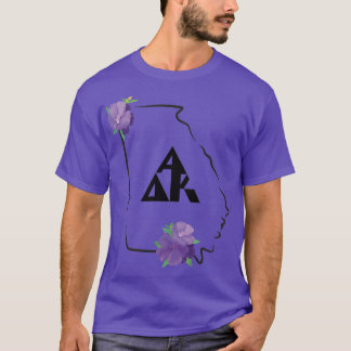 GA Alpha Delta Kappa Tshirt foncé avec lettres noi