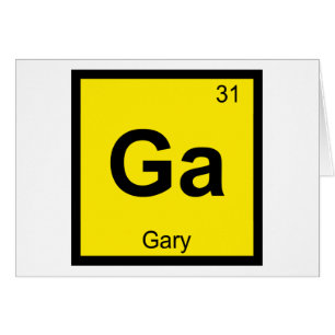 Ga - Gary Indiana Chemie Periodensystem Symbol