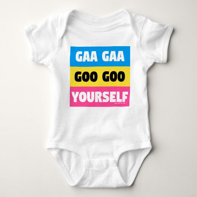 GAA GAA SCHMIERE-SCHMIERE SICH BABY STRAMPLER (Vorderseite)
