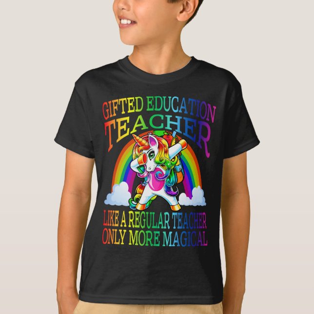 Gab Bildung Lehrer wie ein ordentlicher Lehrer T-Shirt (Vorderseite)