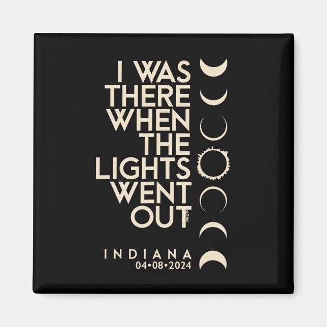 gab es in Indiana Total Solar Eclipse 2024 Magnet (Vorne)