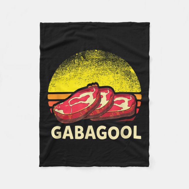 Gabagool Cacola Meat Lover New Jersey Italian Gift Fleecedecke (Vorderseite)